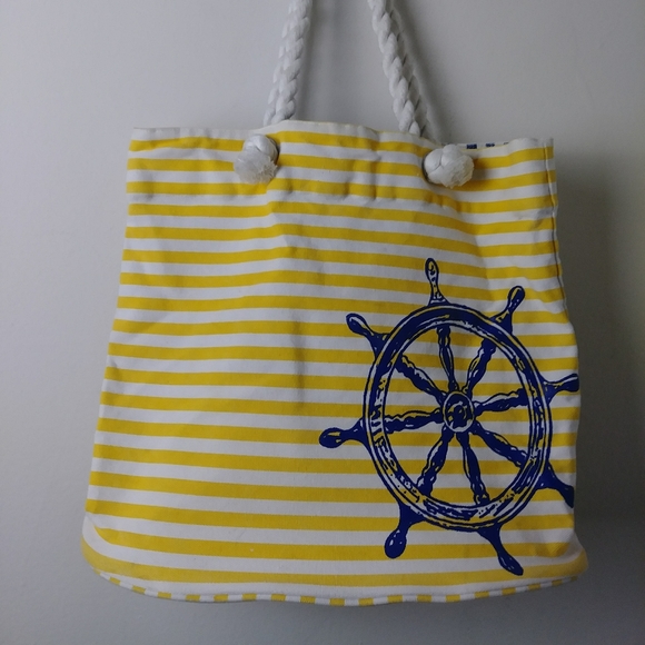 Beachy Keen Striped Nautical Tote - Picture 7 of 7